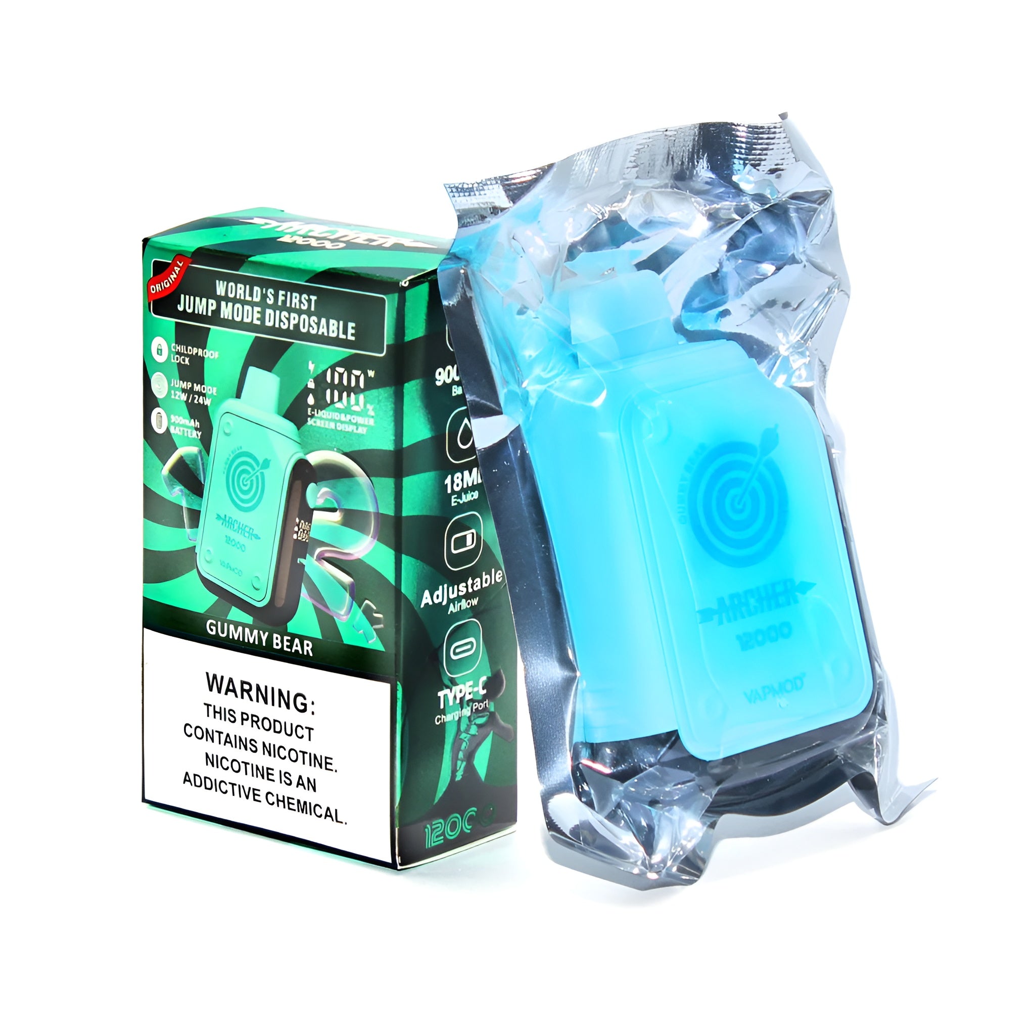 Archer 12,000 Pffs Vafe – Adjustable Airflow, Ultra-Long-Lasting, Premium Disposable